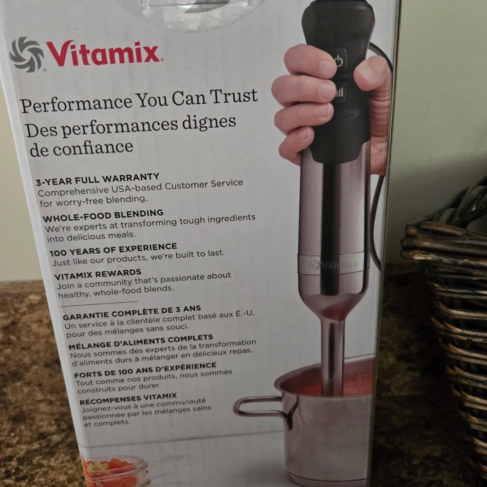Vitamix Immersion Hand Blender - Metallic Silver/Black